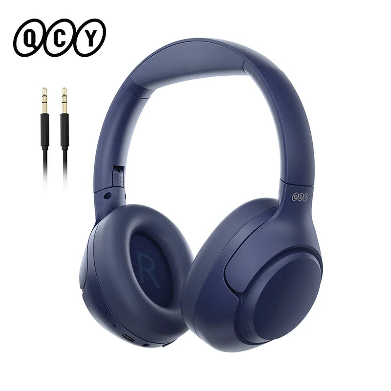 H3 ANC 43Db Active Noise Cancellation Headphones Hi-Res Audio Wireless Earphones Bluetooth 5.4 over the Ear Headsets 60Hrs