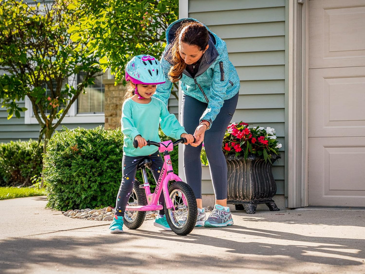 Balance Bike, 12 Inch Bike for Kids Ages 2-4, Durable Steel Frame, Padded Seat, Cushioned Grips, Adjustable Seat Grows with Your Child, No Training Wheels Needed, Training Bicycle for Kids