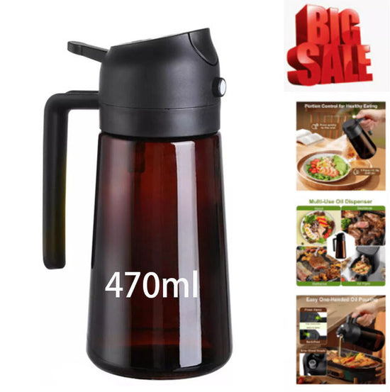 Oil Sprayer for Cooking, Kitchen Maiden 2 in 1 Spray and Pour Olive Oil Dispense