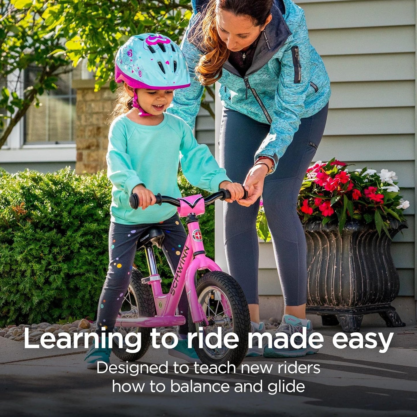 Balance Bike, 12 Inch Bike for Kids Ages 2-4, Durable Steel Frame, Padded Seat, Cushioned Grips, Adjustable Seat Grows with Your Child, No Training Wheels Needed, Training Bicycle for Kids