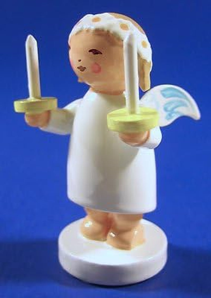 Wendt & Kuhn Blonde Goodwill Snowflake Angel Figurine Candles Handmade German Figurine