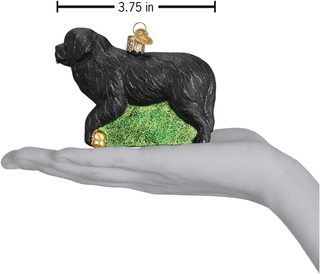 Newfoundland Glass Blown Ornament for Christmas Tree