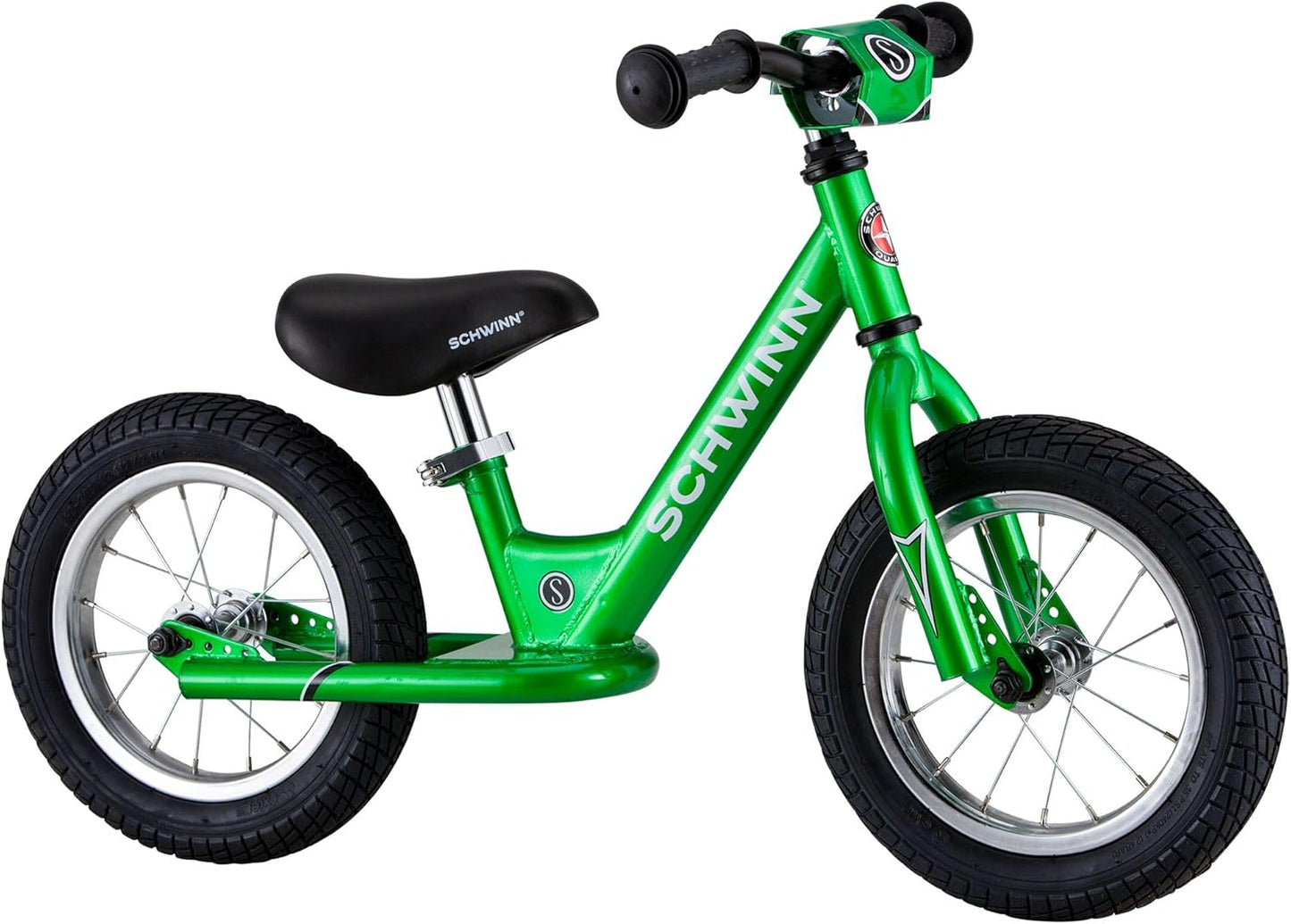 Balance Bike, 12 Inch Bike for Kids Ages 2-4, Durable Steel Frame, Padded Seat, Cushioned Grips, Adjustable Seat Grows with Your Child, No Training Wheels Needed, Training Bicycle for Kids