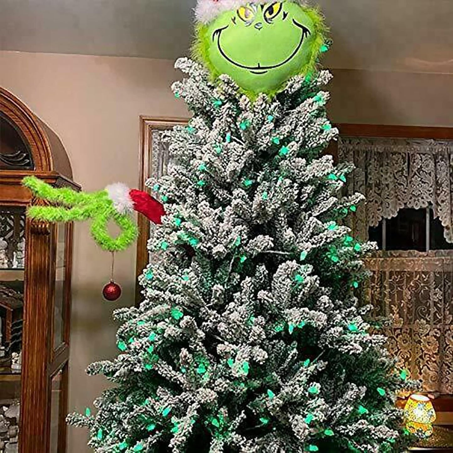 Christmas Elf Body Decorations,Elf Arms for Christmas Tree Decorations, Elf Head for Christmas Tree Decoration,Thief Stole Christmas Elf Stuffed Legs Stuck Tree Topper Garland Ornaments (Elf Arms-A1)