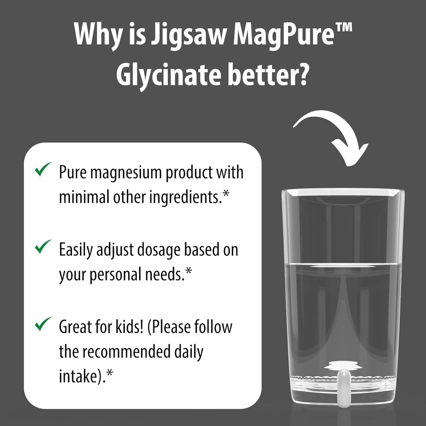 Magpure Glycinate | Premium Magnesium Glycinate Capsules | 120 Servings