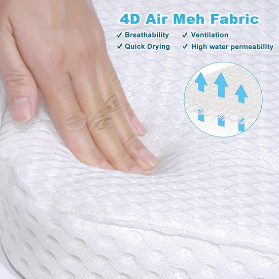 Bath Pillow for Tub Support Neck and Back, Bathtub Pillow Bath Accessories for Bathtub Women, Hot Tub Accessories for Adults White