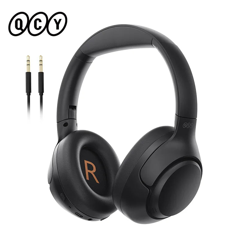 H3 ANC 43Db Active Noise Cancellation Headphones Hi-Res Audio Wireless Earphones Bluetooth 5.4 over the Ear Headsets 60Hrs