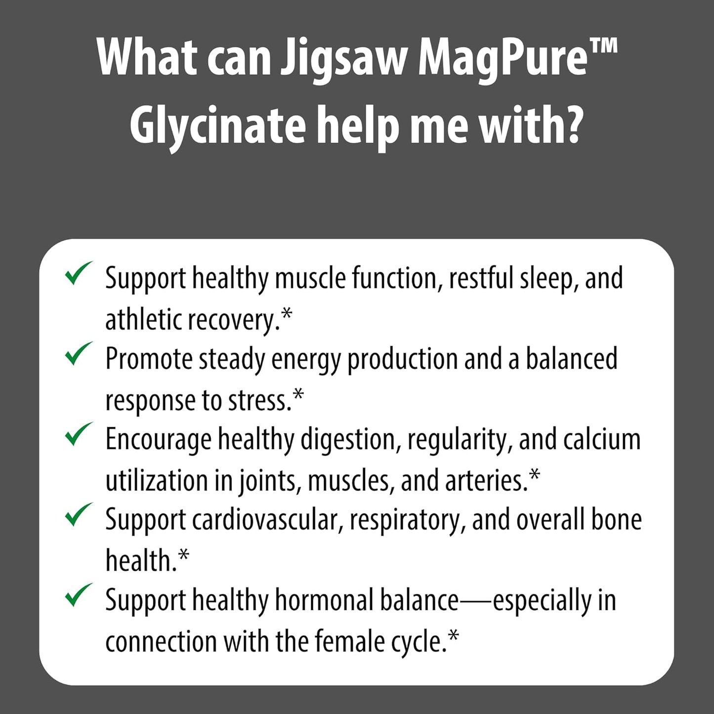 Magpure Glycinate | Premium Magnesium Glycinate Capsules | 120 Servings
