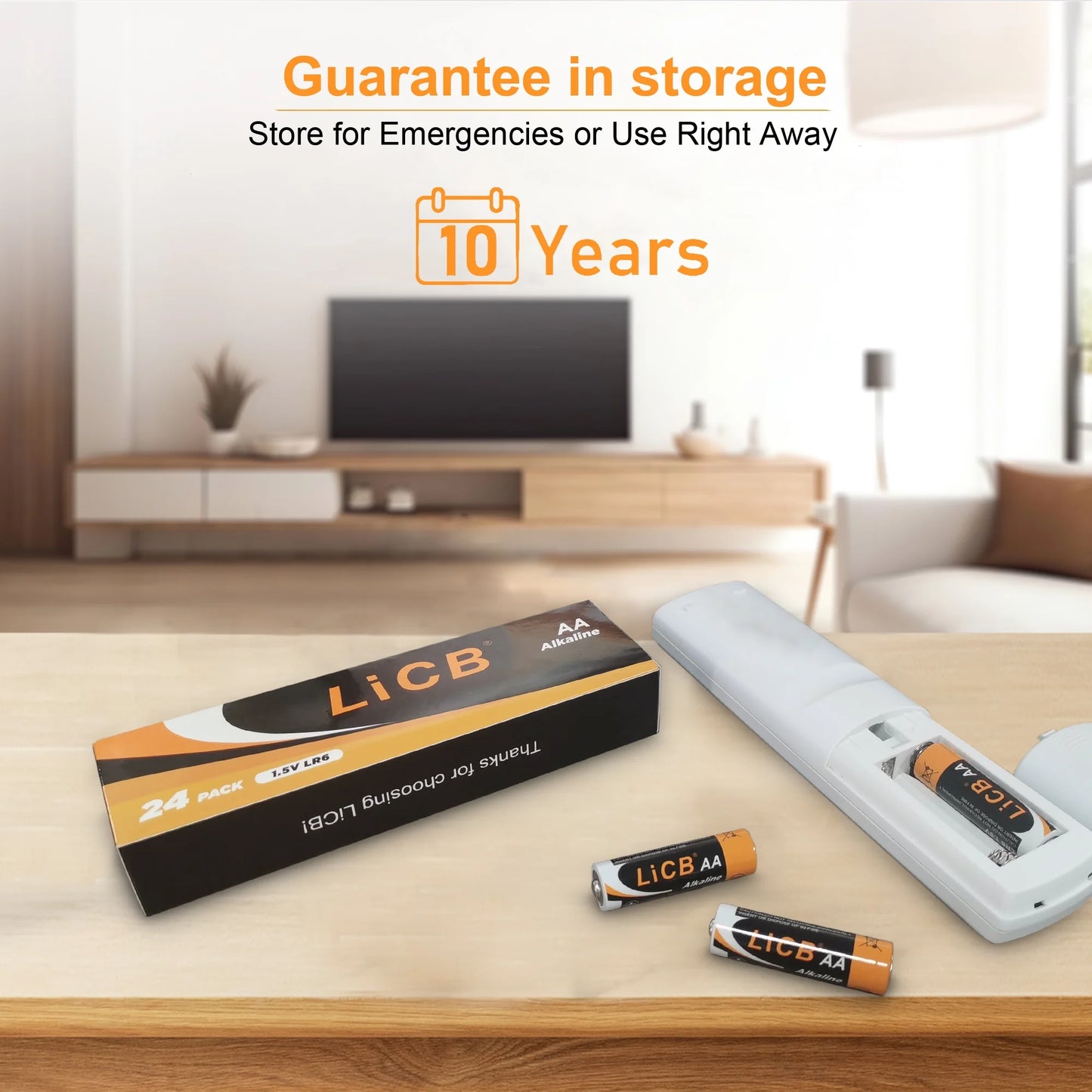 Alkaline AA Batteries (24 Pack), 1.5 Volts Long-Lasting Double a Battery