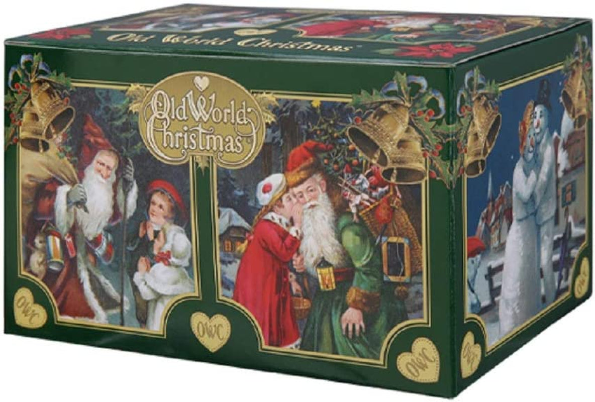 Ornaments: Assortment of Santas Glass Blown Ornaments for Christmas Tree, Highland Santa