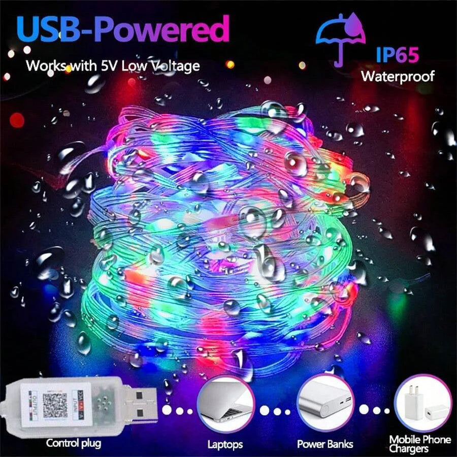 65.6 Ft. LED Smart Waterproof Strip Lights (Remote & App Control)