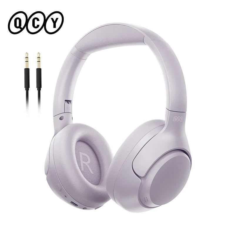 H3 ANC 43Db Active Noise Cancellation Headphones Hi-Res Audio Wireless Earphones Bluetooth 5.4 over the Ear Headsets 60Hrs