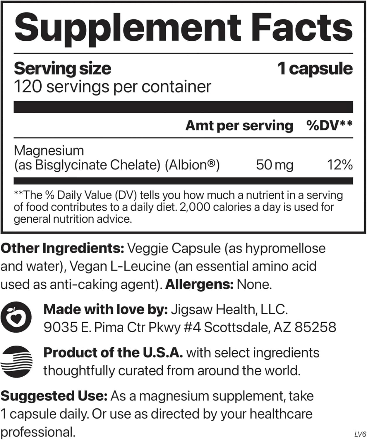 Magpure Glycinate | Premium Magnesium Glycinate Capsules | 120 Servings