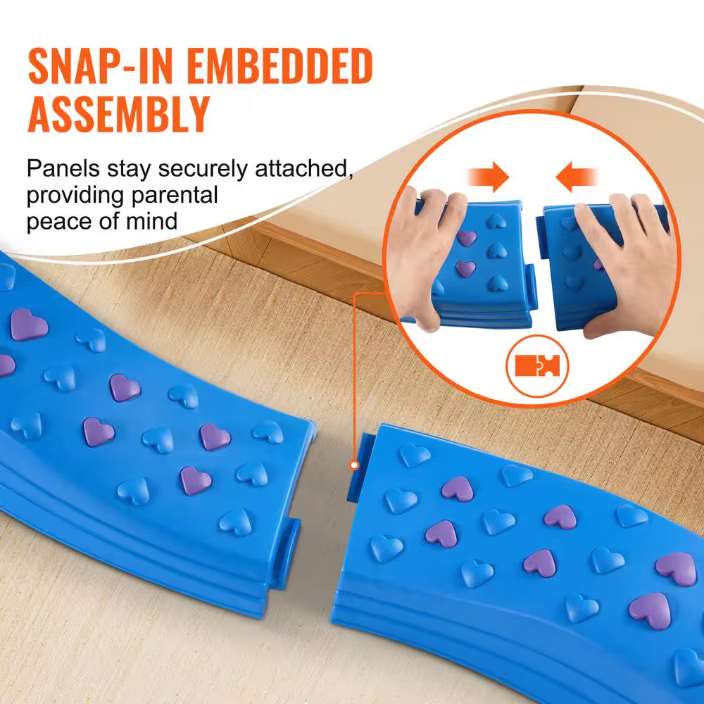 Balance Beam Stepping Stones, 8 PCS Toddler Balance Boards Non-Slip Textured Surface & Rubber Pads, Montessori Toy
