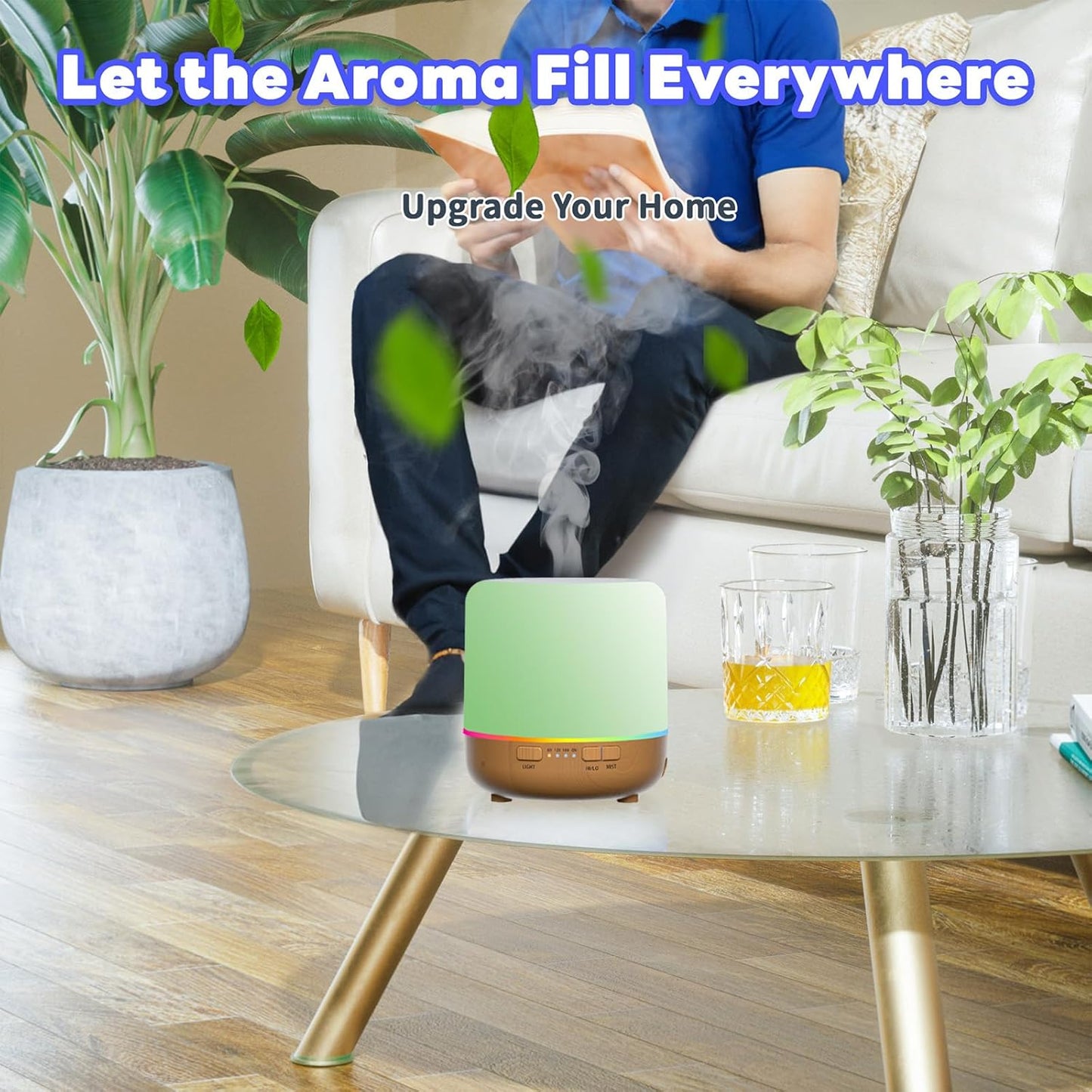 Small Cute Diffusers 200Ml Colorful Essential Oil Diffuser with Adjustable Mist Mode,Auto off Aroma Diffuser for Bedroom/Office/Home (200 ML 1 Pack Yellow)