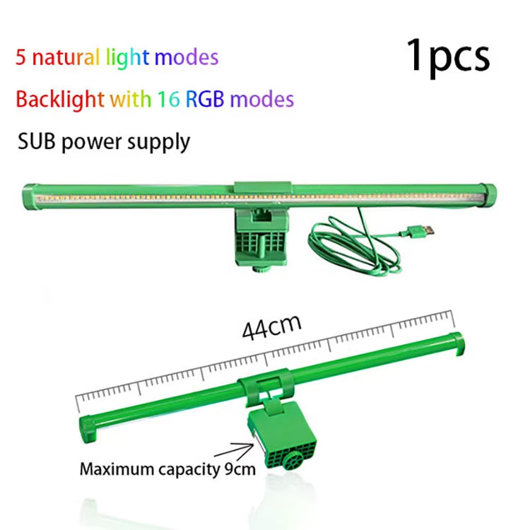 RGB LED Liaht Bar Monitor Light Bar Monitor Screen Hanging Light Stepless Dimmable Work Game Learning Light RGB Atmosphere Lamp