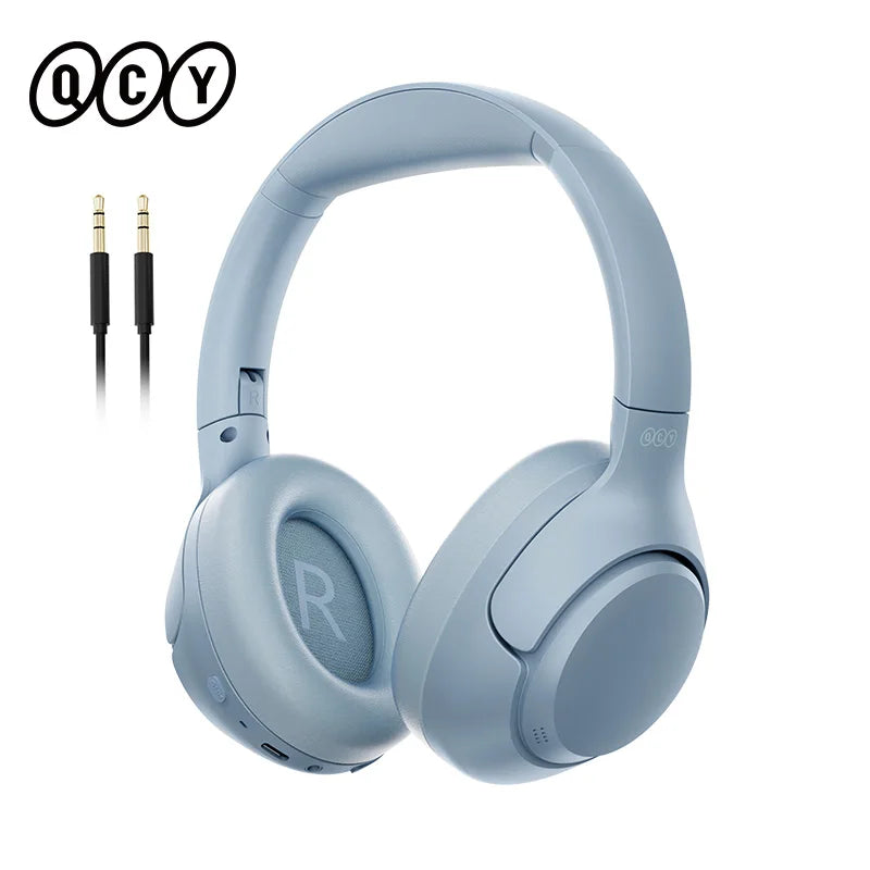 H3 ANC 43Db Active Noise Cancellation Headphones Hi-Res Audio Wireless Earphones Bluetooth 5.4 over the Ear Headsets 60Hrs