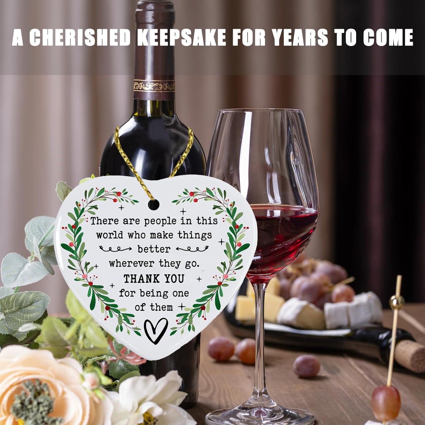 Thank You Gifts for Women & Friends - Appreciation Gifts for Coworkers, Boss, Family & Teachers - Christmas Decorations Ornament