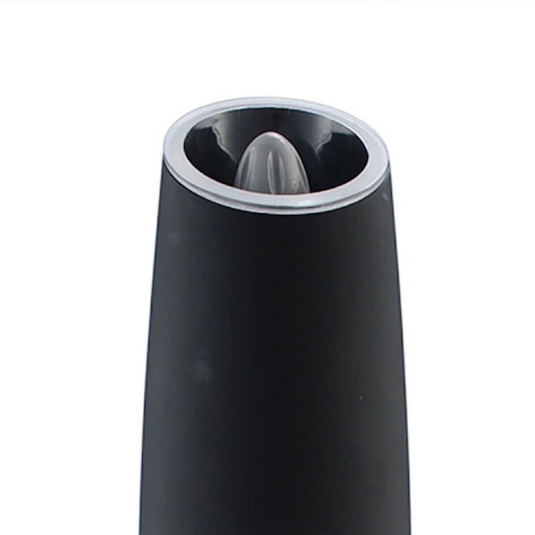 2 Pcs Electric Gravity Pepper and Salt Grinder Set, LED Light, Adjustable Coarseness, Battery Operated, Stainless Steel Black