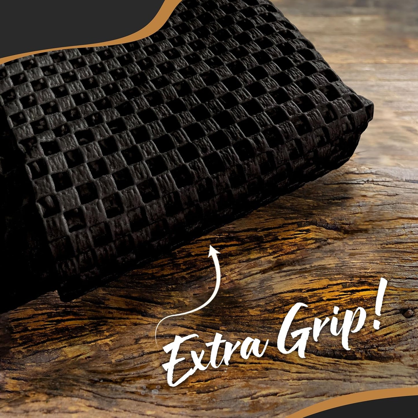 5'X7' Black anti Skid Rug Gripper for Hardwood Floors & Other Surfaces | Thick PVC Non Slip Rug Pad 5X7 Ft. | Trim-To-Fit under Rug Non Slip Pad & Carpet Pad | Rug Stoppers to Prevent Sliding