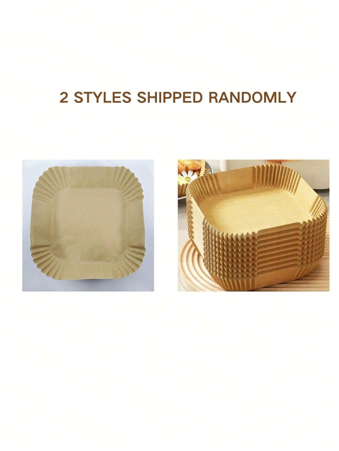 10-200Pcs Disposable Air Fryer Paper Non-Stick Kitchen Baking Airfryer Mat Oilproof Micro-Wave Barbecue Pad Baking Paper Liner
