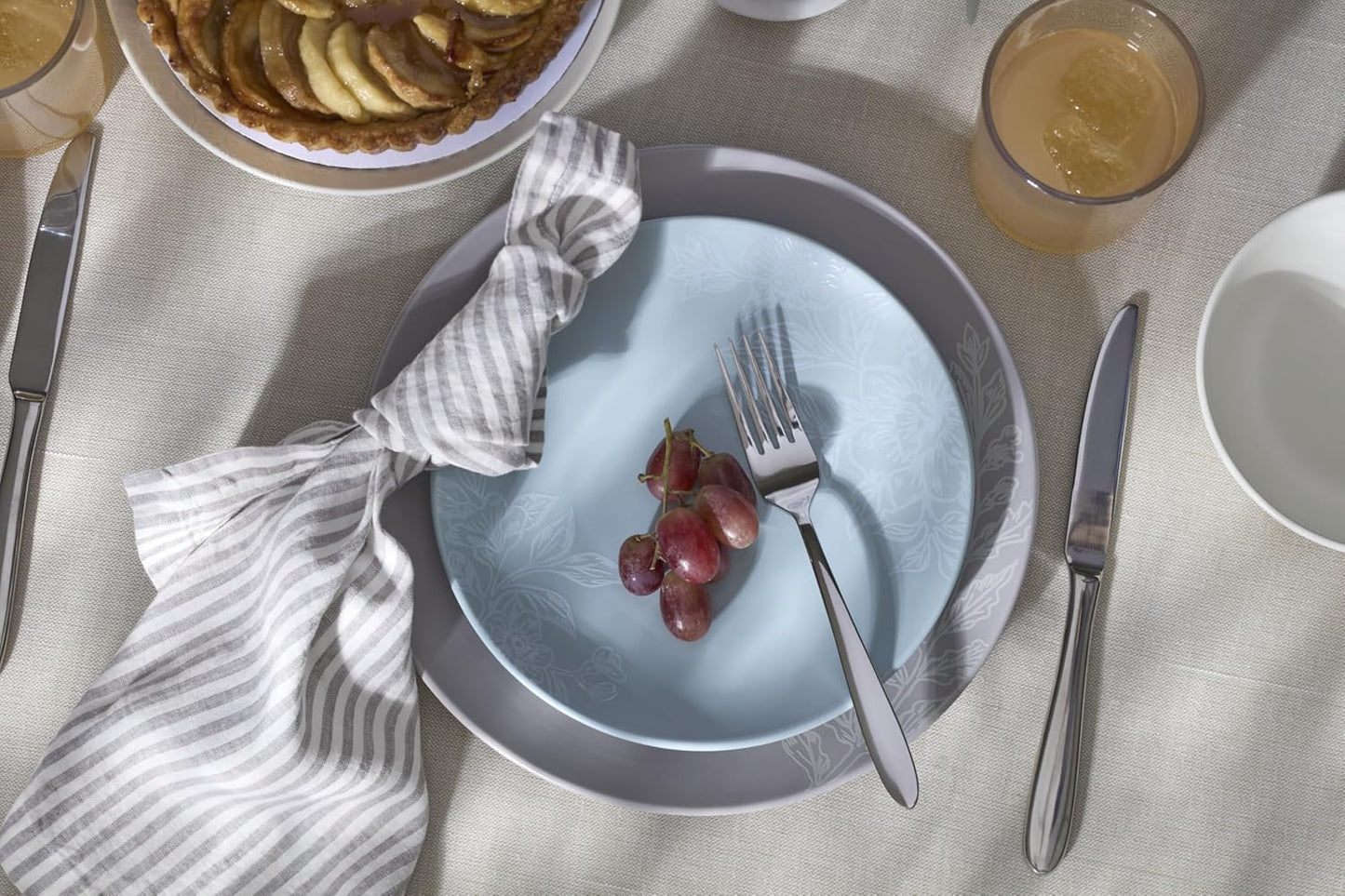 B336045A Mooncrest 45-Piece Flatware Set, Service for 8,Silver,45 Piece