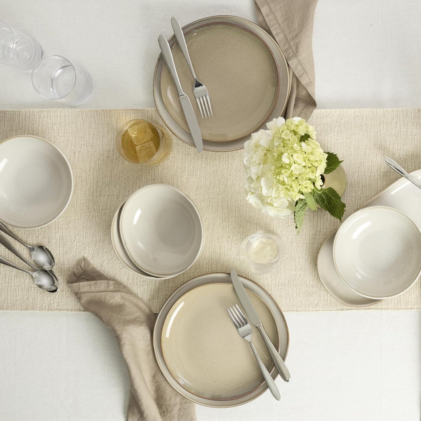 B336045A Mooncrest 45-Piece Flatware Set, Service for 8,Silver,45 Piece
