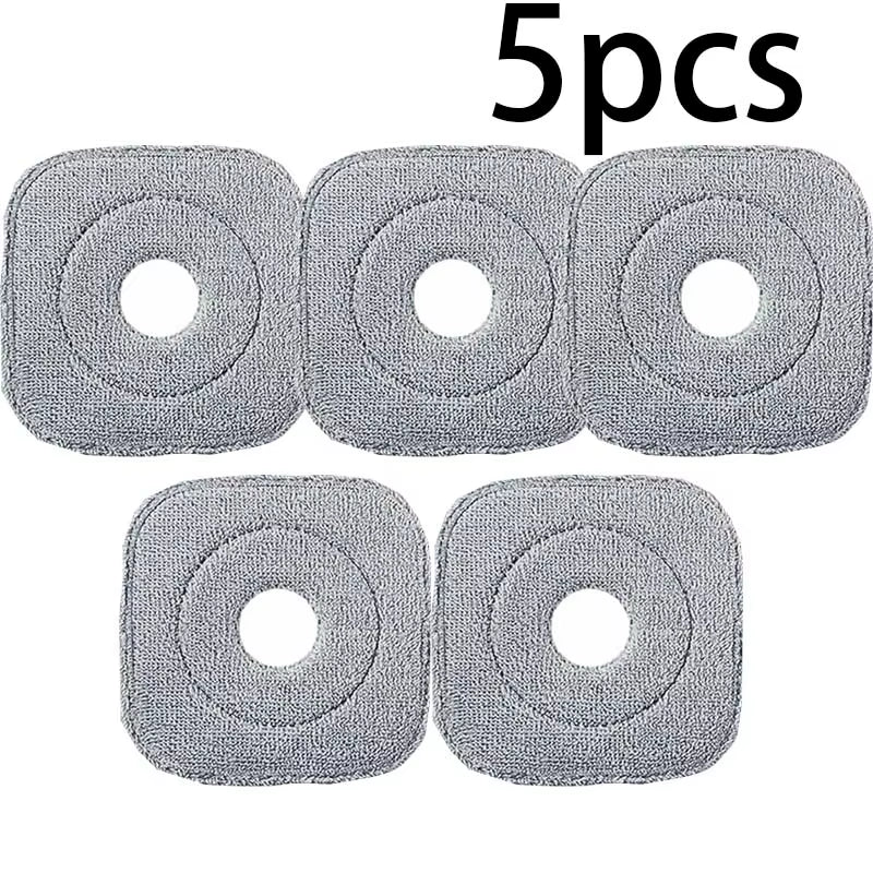 Spin Mop and Bucket Set with Dirty and Clean Water Separation System, Self-Wringing 360° Rotating Flat Mop, Hands-Free Self