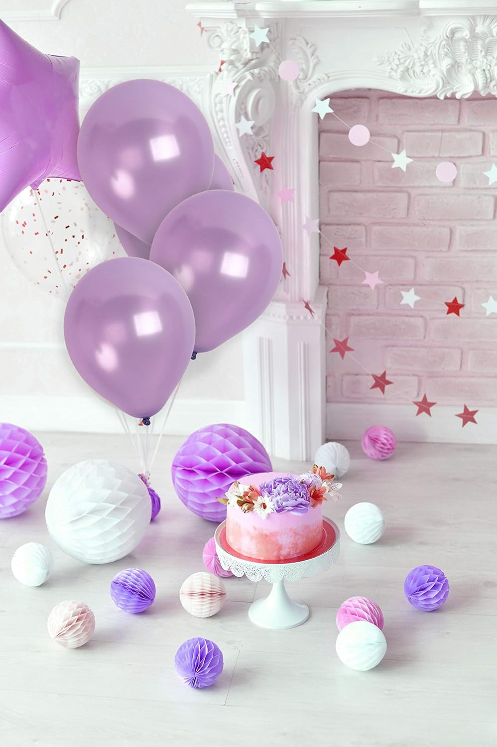Treasured Metallic Lavender Balloons - Pearl & Lilac - 12 Inch - 36 Pack - Perfect for Purple Balloon Arch