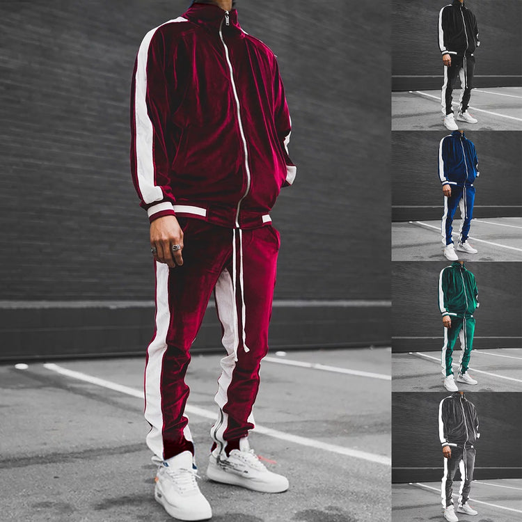 Velour Tracksuit Mens,2023 Men&