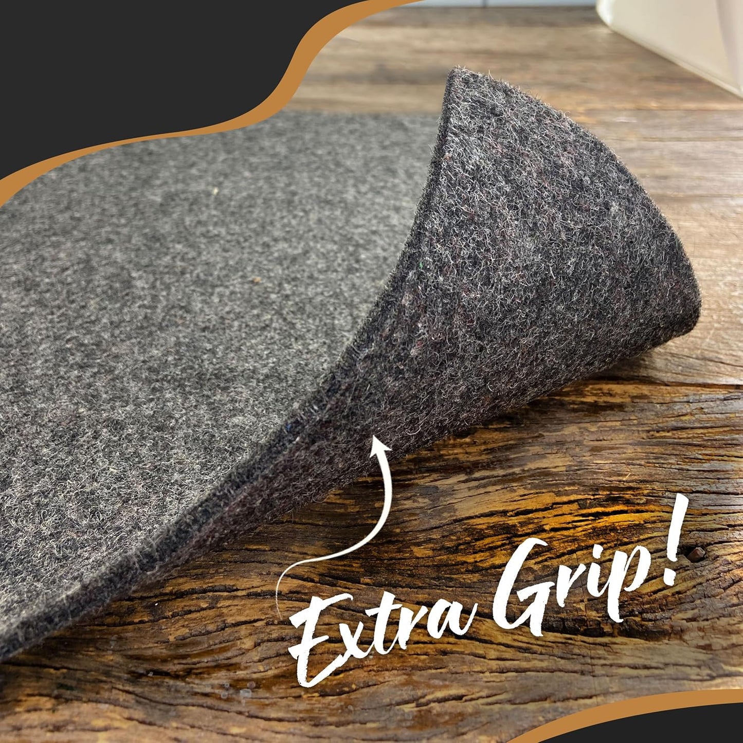 5'X7' Felt TPO Non Slip Rug Pad | 1/4" Thick Rug Cushion | anti Slip Grips for Hardwood Floors