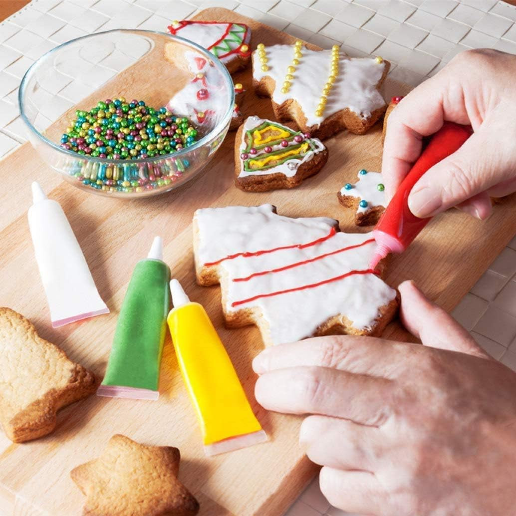 8PCS Christmas Cookie Cutters, Holiday Metal Cookie Cutters Christmas Shapes-Gingerbread, Christmas Tree, Snowflake, Santa Claus Cookie Cutter and More for Baking Xmas Holiday Party