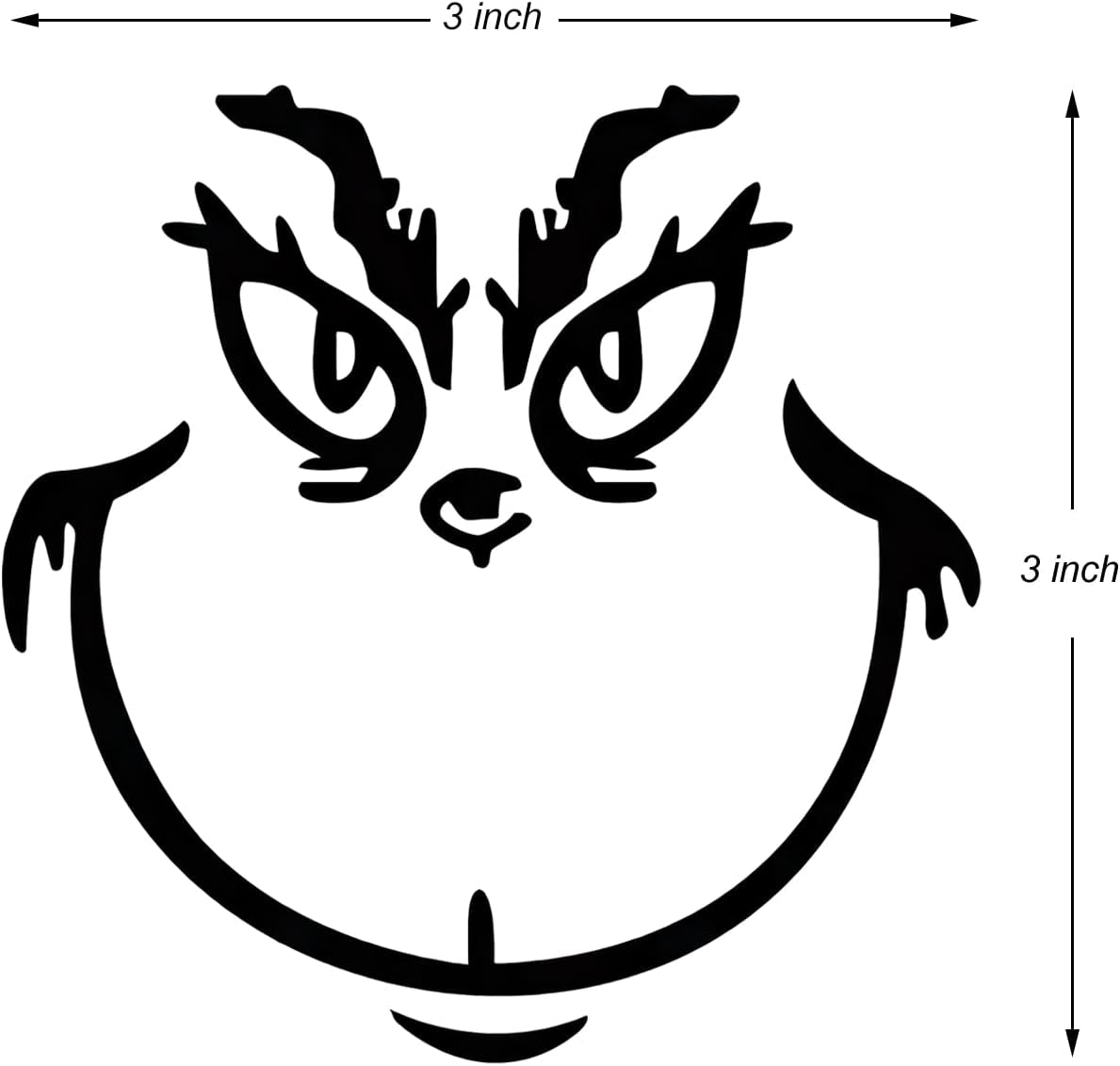 15 Pcs Christmas Face Stickers – Vinyl Transfer Stickers for Crafts, Ornaments, Cups, Jars, and Christmas Balls, Waterproof DIY Face Decals for Party Favors and Holiday Decorations – 3 X 3 In