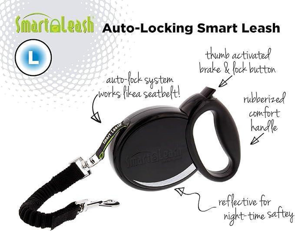 Smart Retractable Leash S – Blue, 12Ft, up to 22Lbs / 10Kg, with Safety Features for Every Walk