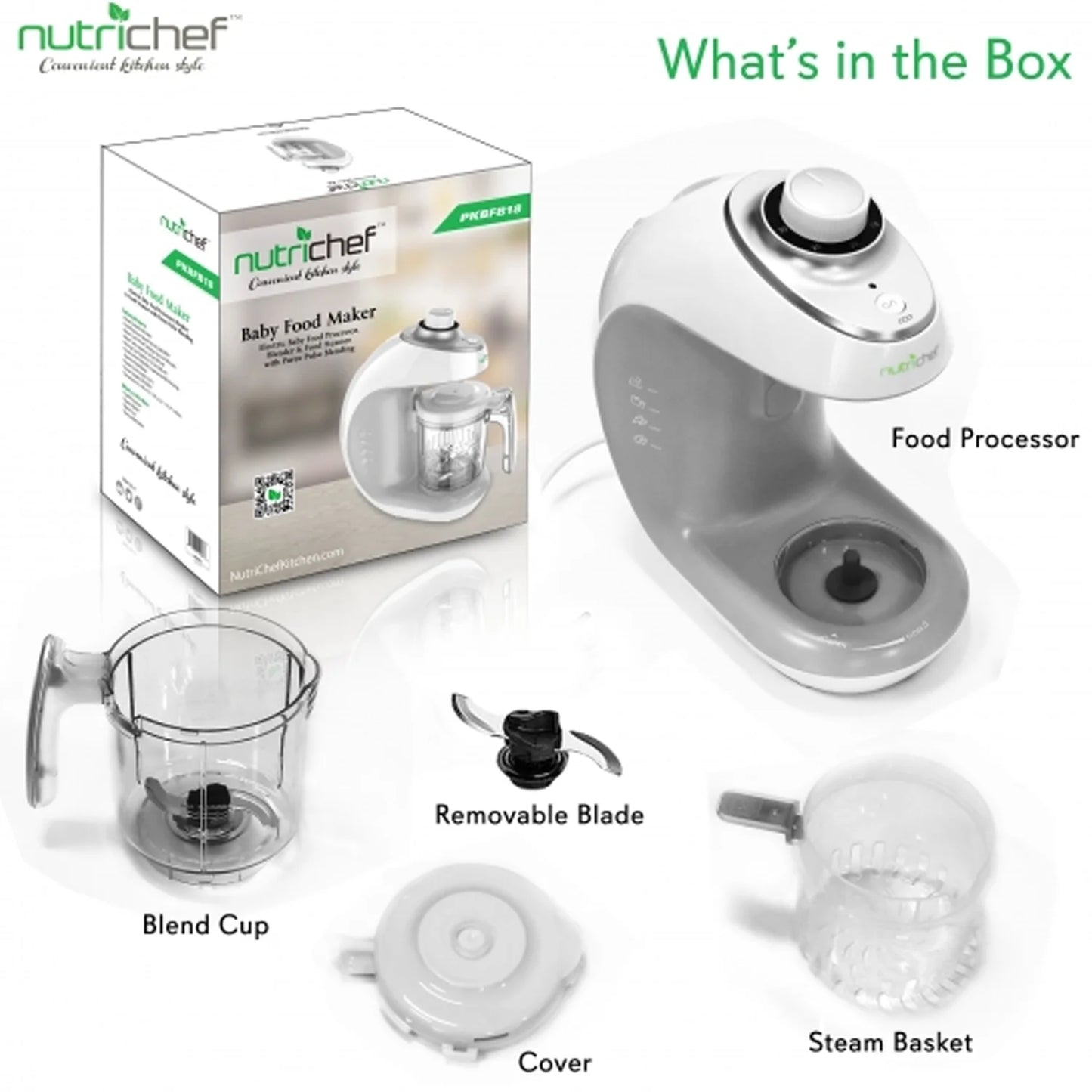 PKBFB18 Food Processors & Blenders, One Size, Gray