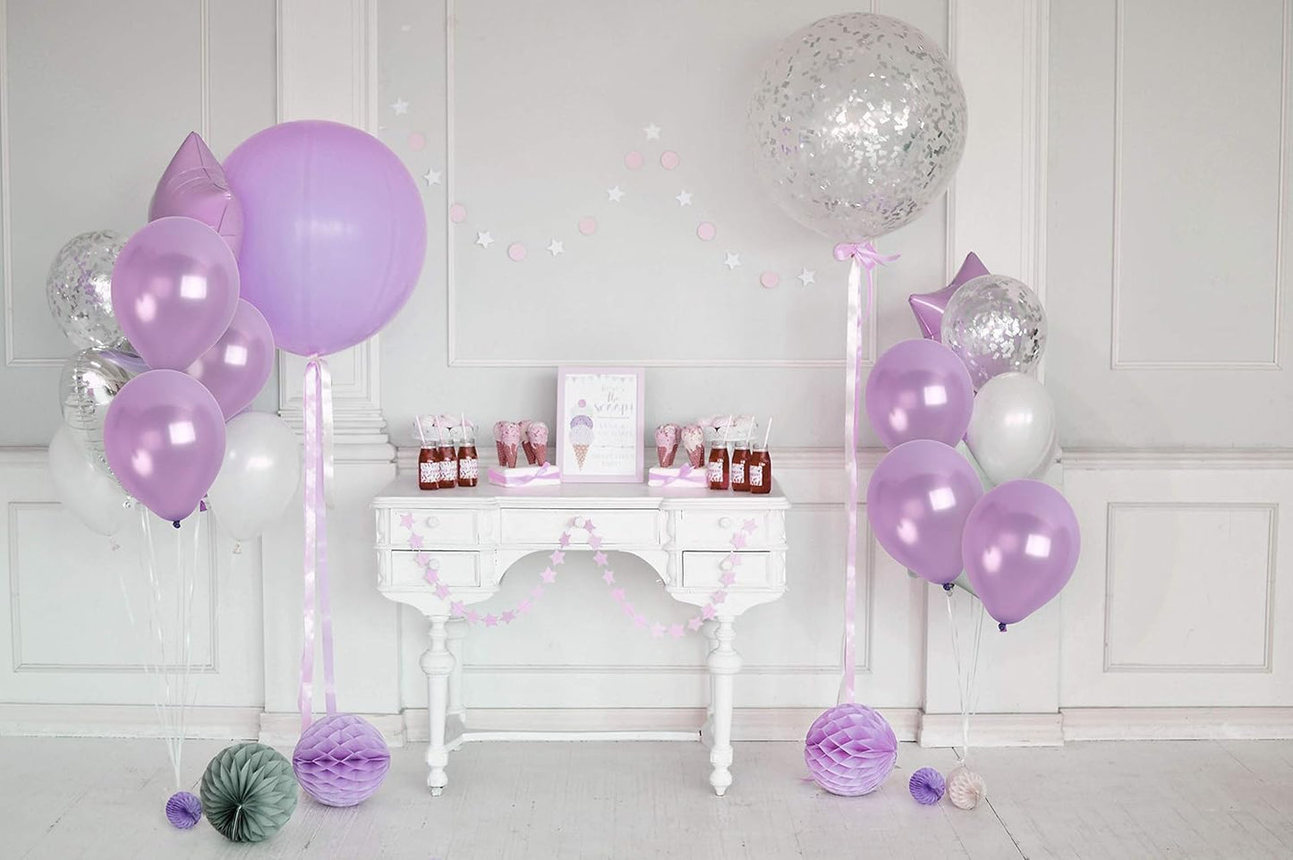 Treasured Metallic Lavender Balloons - Pearl & Lilac - 12 Inch - 36 Pack - Perfect for Purple Balloon Arch