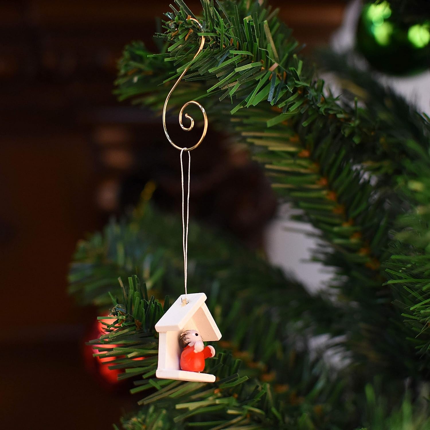 Christmas Ornaments Hooks Xmas Tree Hanger Great for Christmas Tree Decoration - 120 / Gold, Green, Red