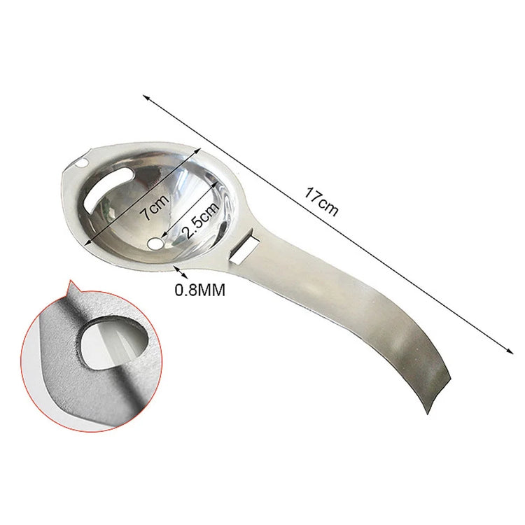 Stainless Steel Yolk White Separator under $5! Stainless Steel Egg Yolk Separator, Kitchen Gadget for Separating Egg Whites, Easy to Clean Egg White Separator Tool, Baking and Cooking Tool