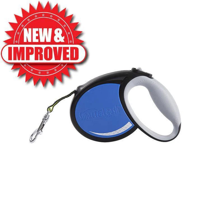Smart Retractable Leash S – Blue, 12Ft, up to 22Lbs / 10Kg, with Safety Features for Every Walk