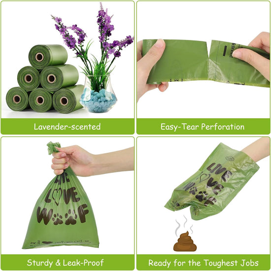 Dog Poop Bags, Extra Thick Biodegradable Bags for Dogs, 260 Count