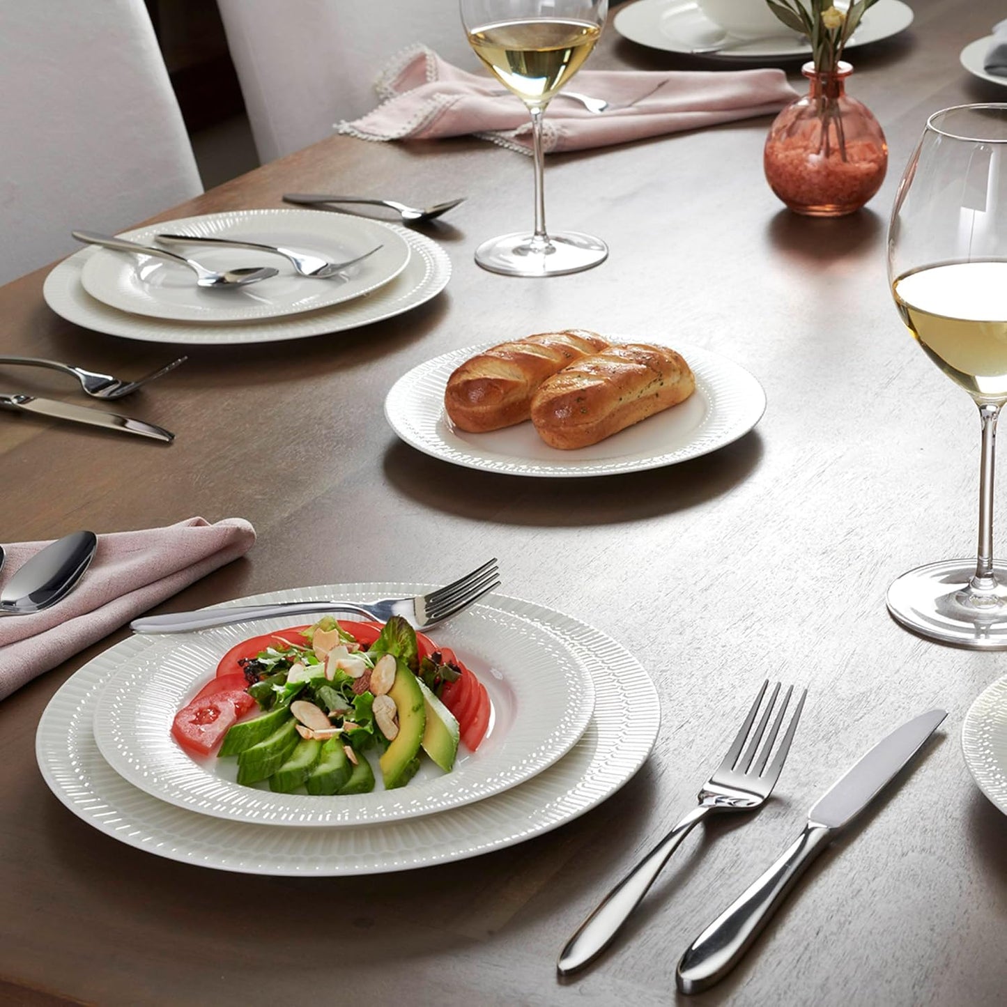 B336045A Mooncrest 45-Piece Flatware Set, Service for 8,Silver,45 Piece