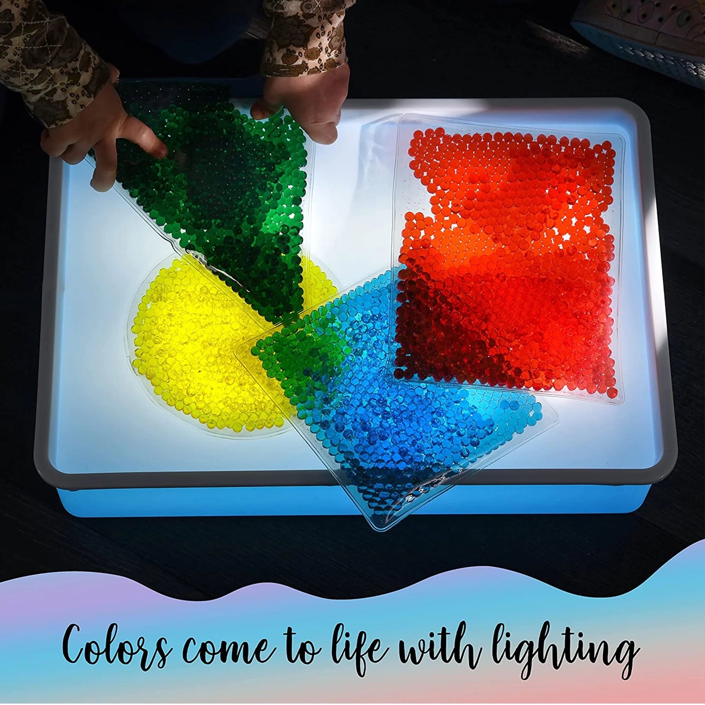 Water Gel Beads Shapes Squishy Toy for Sensory Play Kids Stuff 4 Pack