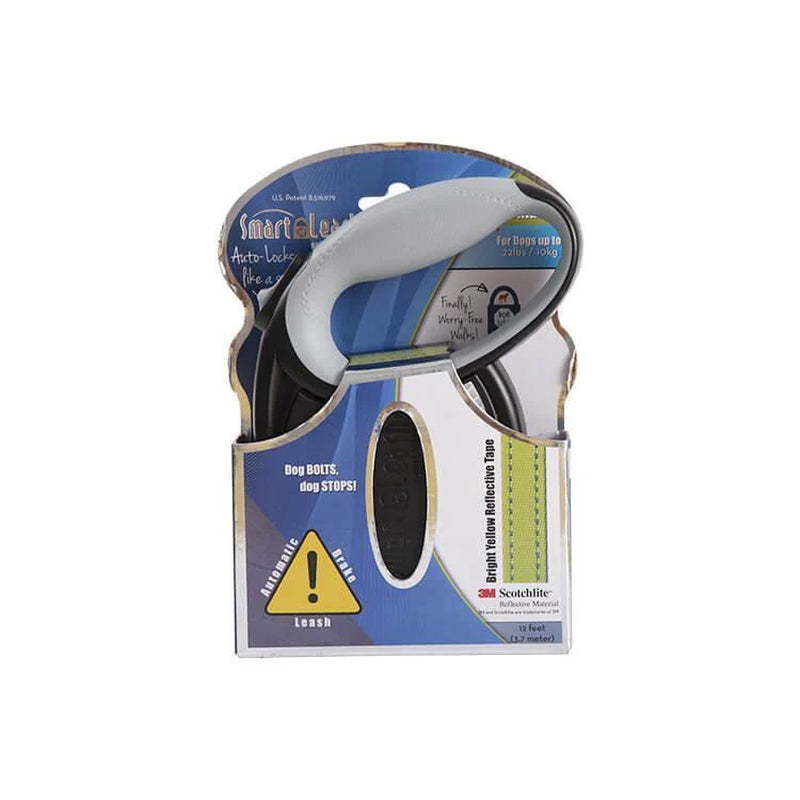 Smart Retractable Leash S – Blue, 12Ft, up to 22Lbs / 10Kg, with Safety Features for Every Walk