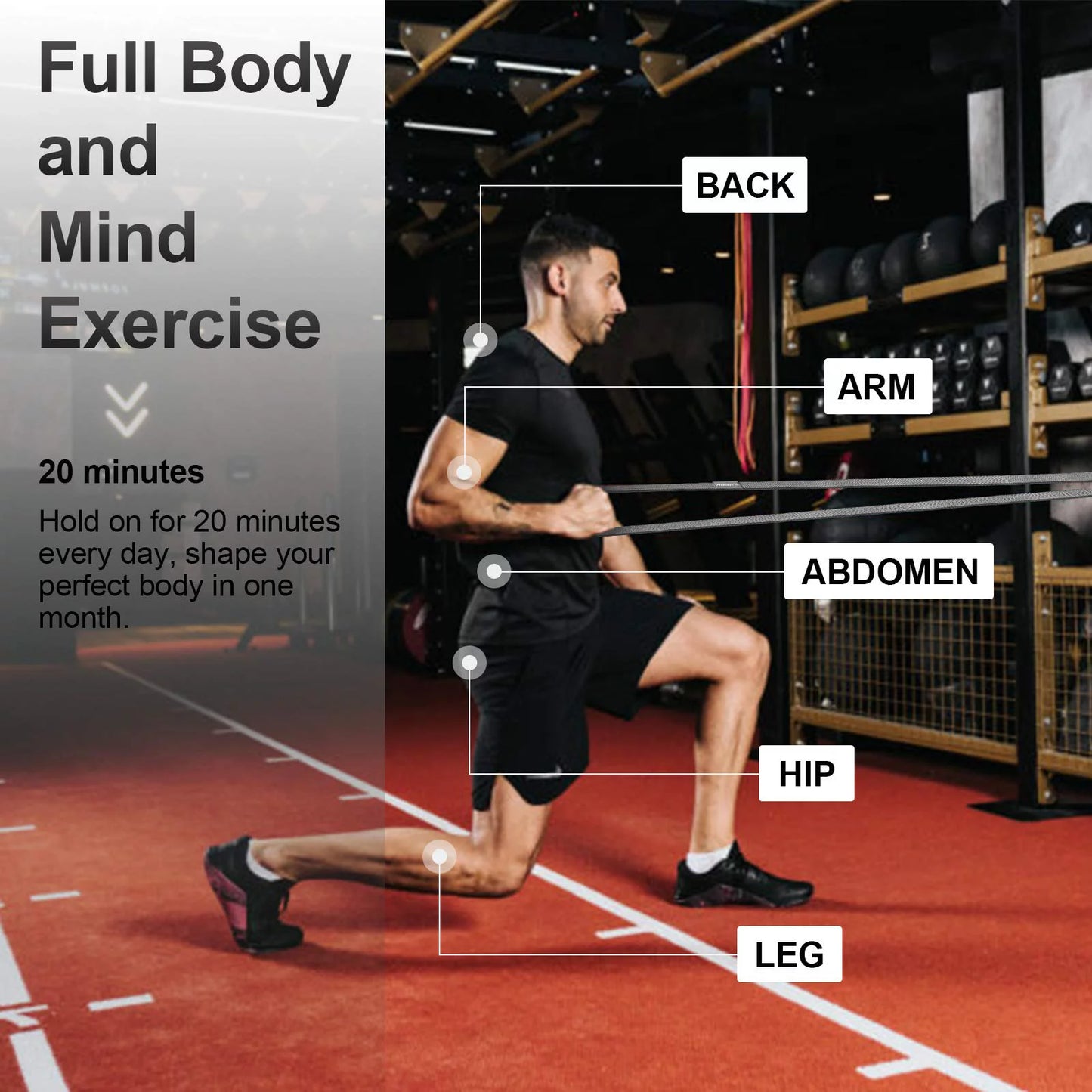 Long Resistance Bands, Workout Bands Resistance for Women and Men, Fitness Loop Booty Stretch Exercise Bands for Full Body Workout & Weight Training, Pull up Assistance Bands for Home Gym