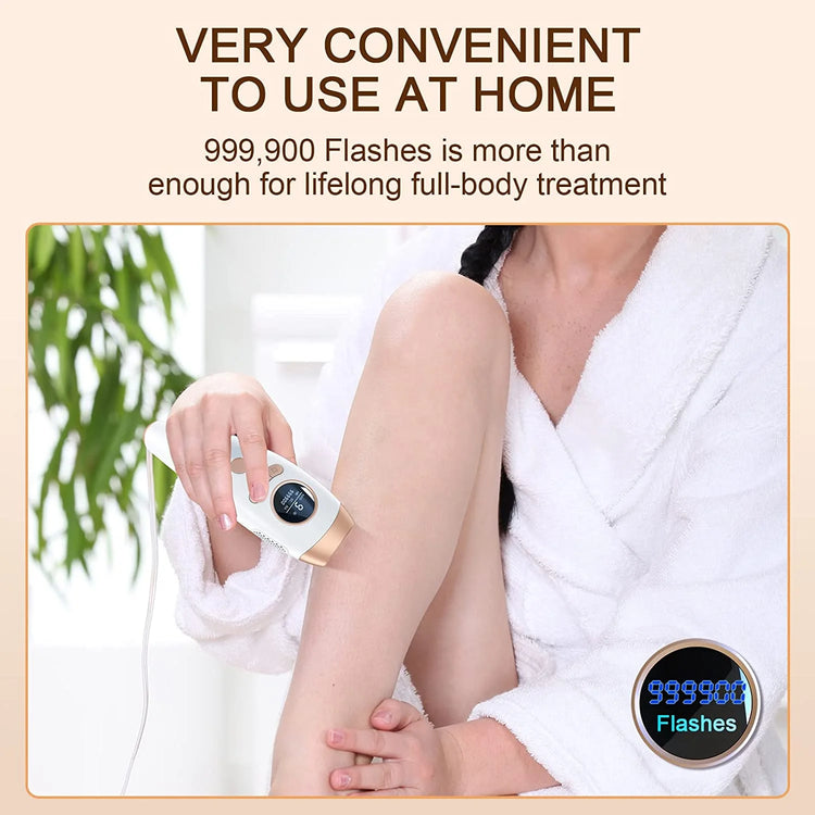 Laser Hair Removal, IPL Hair Removal for Women and Men Permanent, Home Laser Hair Removal Device for Legs Armpits Back Bikini Body Use.