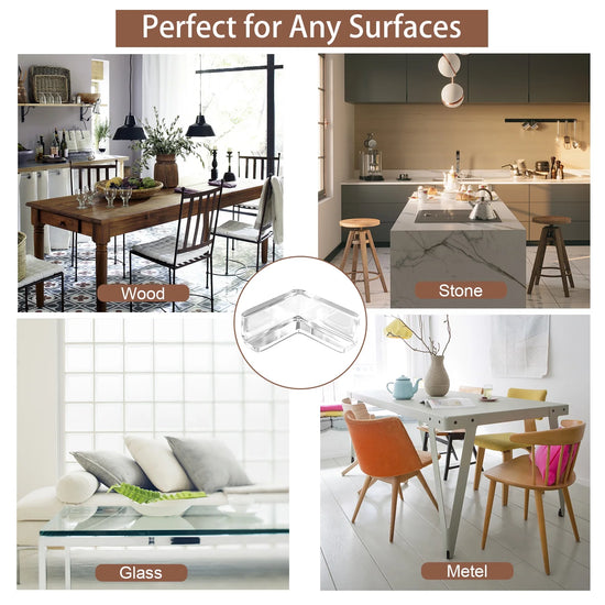 Table Corner Protectors for Furniture Baby Safety Proofing Corner Guards 20 Pack