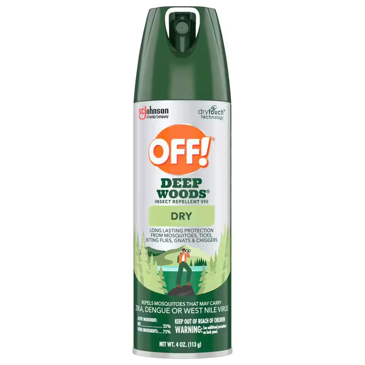 Deep Woods Insect Repellent VIII, Non-Greasy DEET Mosquito Repellent Dry, 4 Oz.