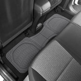 & BDK Heavy Duty Gray Rubber Car Mats Full Set - Universal Trim-To-Fit All Weather Floor Mats - Floor Mats for Car Accessories - Front & Back Interior Floor Mats for Truck Accessories