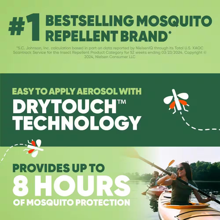 Deep Woods Insect Repellent VIII, Non-Greasy DEET Mosquito Repellent Dry, 4 Oz.
