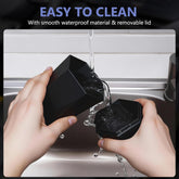 Car Trash Can with Lid - 1-Pack, Interior Accessories for Vehicles, Leakproof Garbage Can with 30 Detachable Trash Bags, Multipurpose Organizers and Storage Solutions for Home and Office